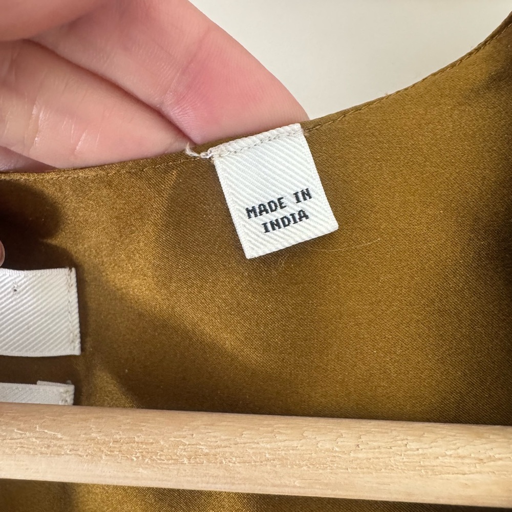 Billy Reid Mustard 100% Silk Dress - Picture 3 of 9